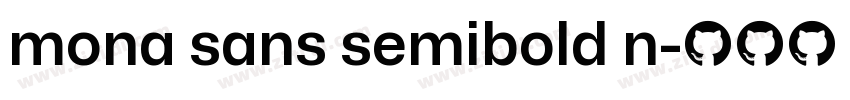 mona sans semibold n字体转换